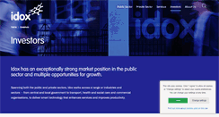 Desktop Screenshot of investors.idoxgroup.com